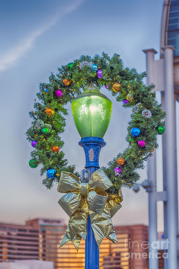 Christmas Holiday Wreath with Balls Photograph by David Zanzinger