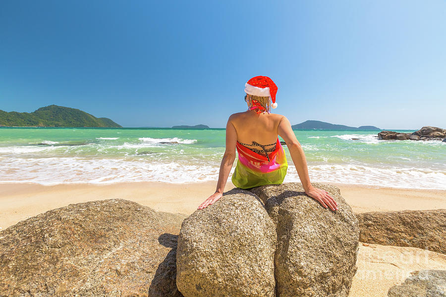 Christmas holidays on the beach Photograph by Benny Marty