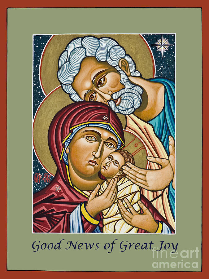 Christmas Holy Family - LWCHF Painting by Lewis Williams OFS