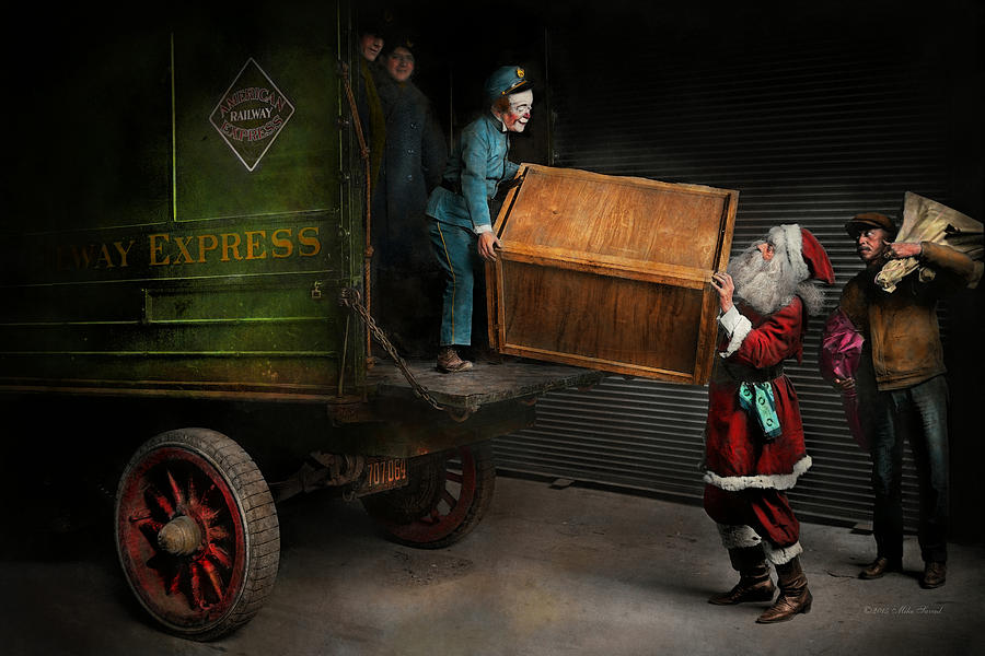 Christmas Photograph - Christmas - How Santa ruined Christmas 1924 by Mike Savad