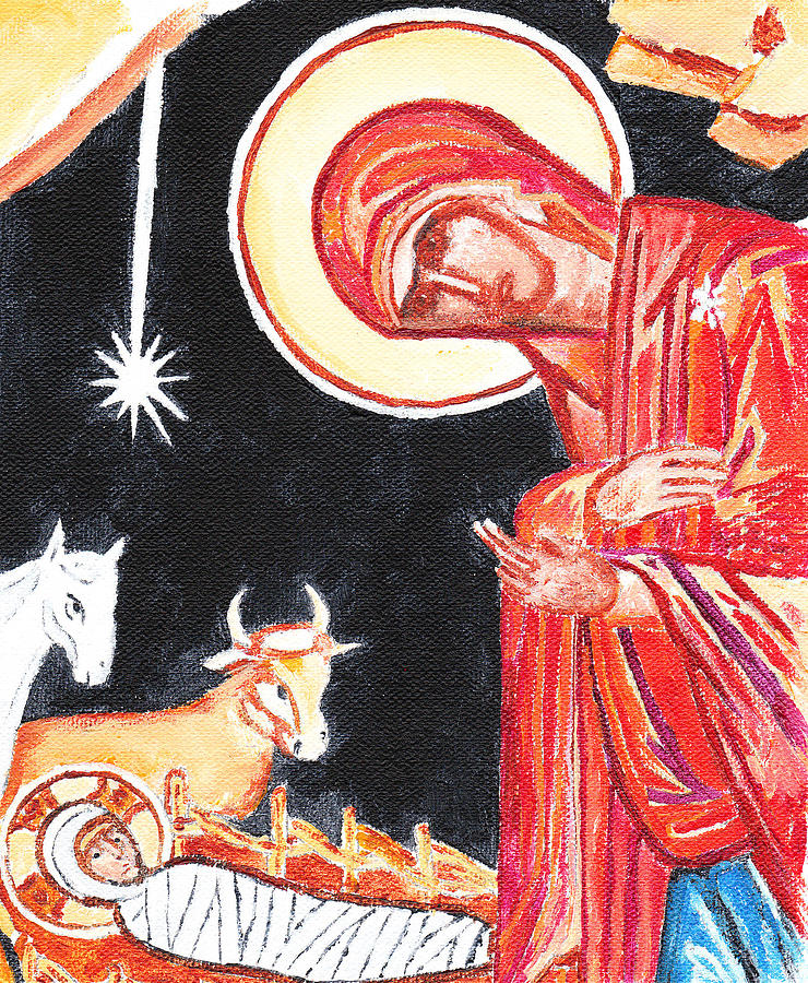Christmas Icon 2 Painting by William Bowers