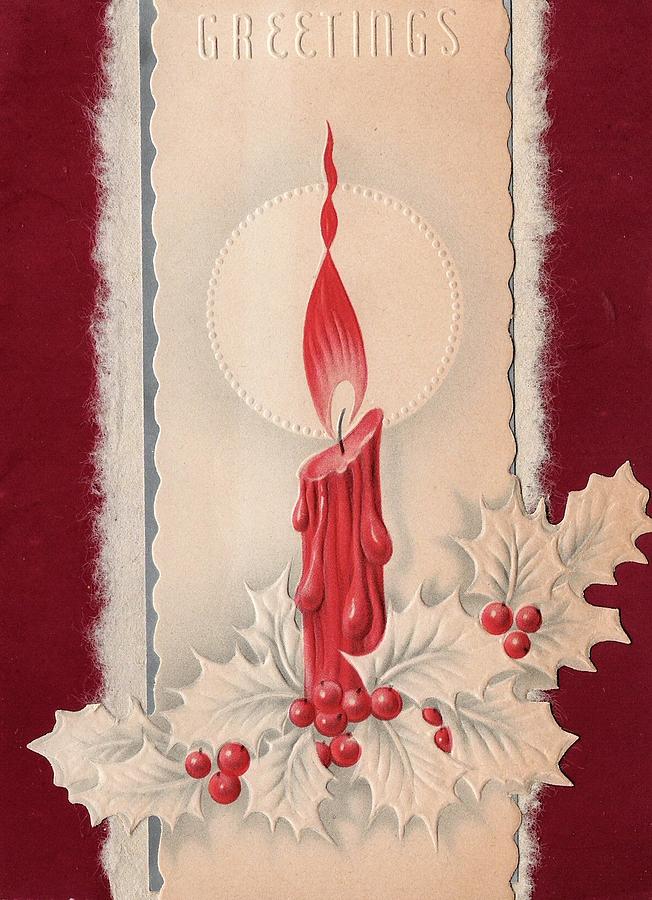 Christmas Illustration 1073 - Vintage Christmas Cards - Christmas 