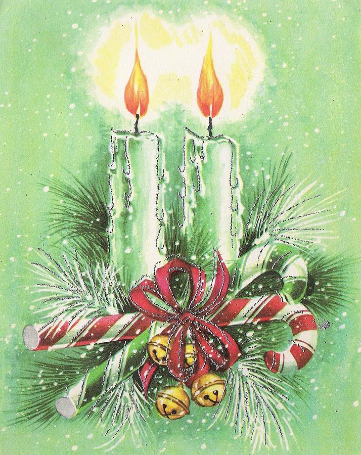 Christmas Illustration 1338 - Vintage Christmas Cards - Christmas ...