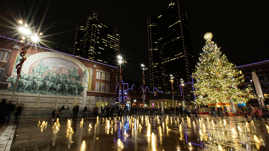Christmas in Cowtown Photograph by Stephen Stookey
