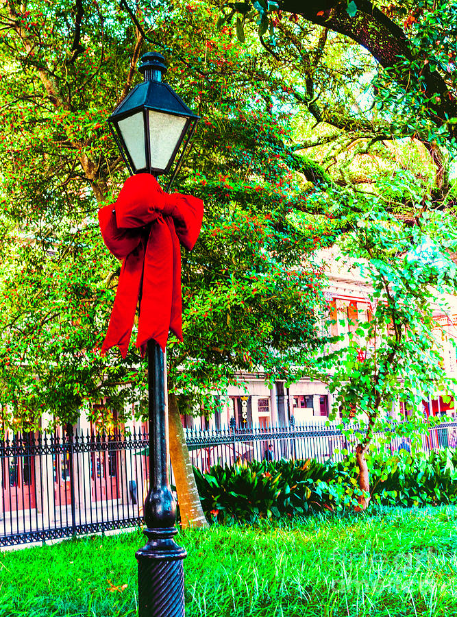 Christmas In Jackson Square 2 Photograph by Frances Ann Hattier