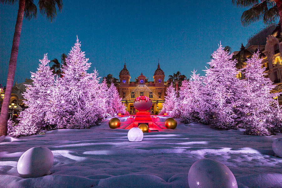 Christmas in Monte Carlo Photograph by Adam Rainoff