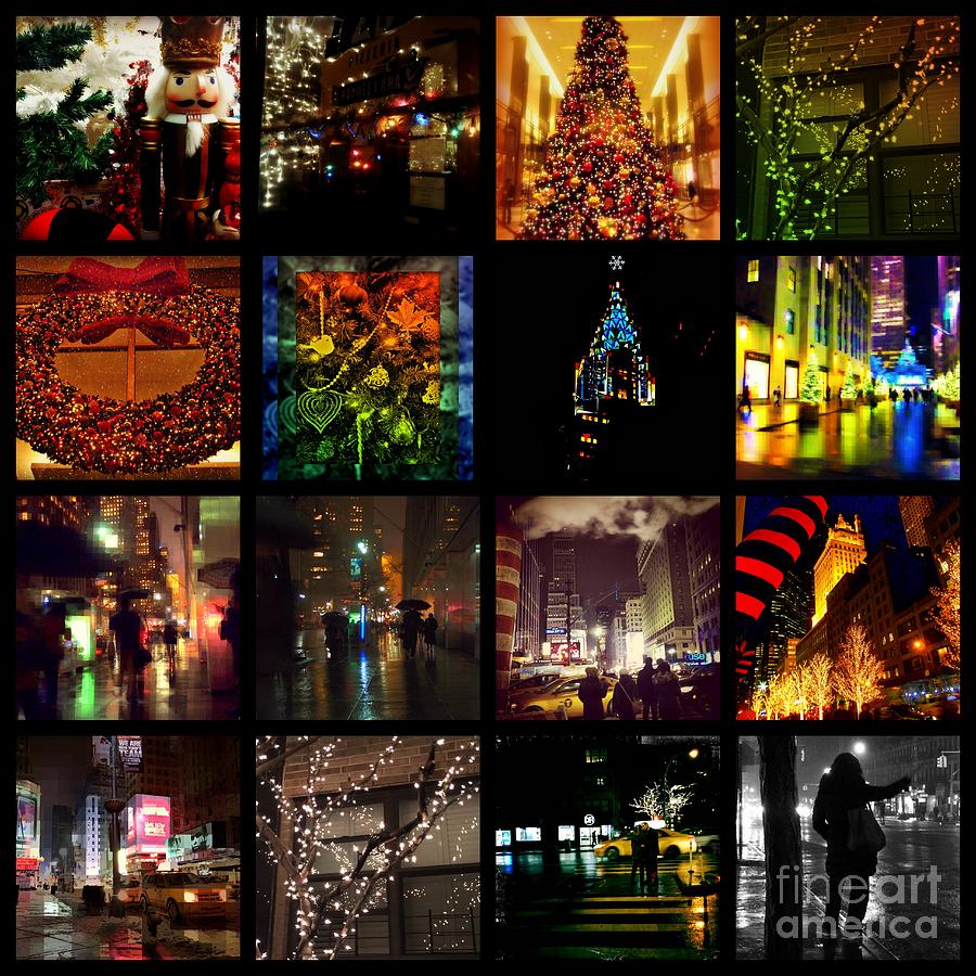Christmas in New York - Picture Panel Photograph by Miriam Danar