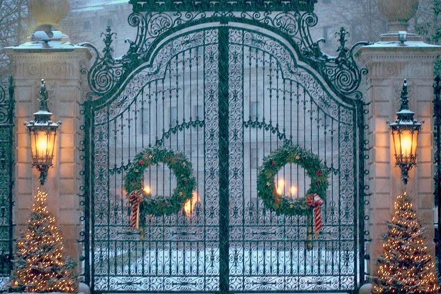 Christmas in Newport RI Photograph by James Sattel Fine Art America