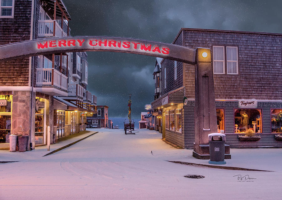 Christmas in Nye Beach Photograph by Bill Posner
