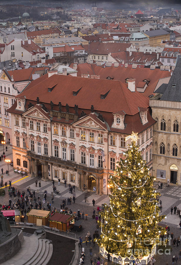 Architecture Photograph - Christmas in Prague by Juli Scalzi