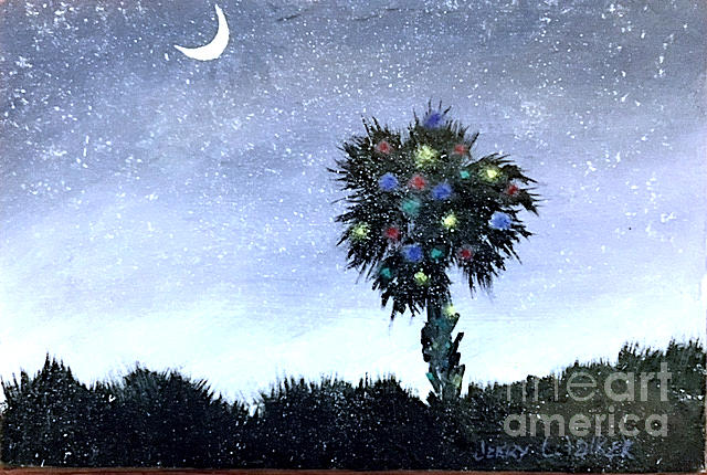 Christmas in South Carolina Painting by Jerry Walker
