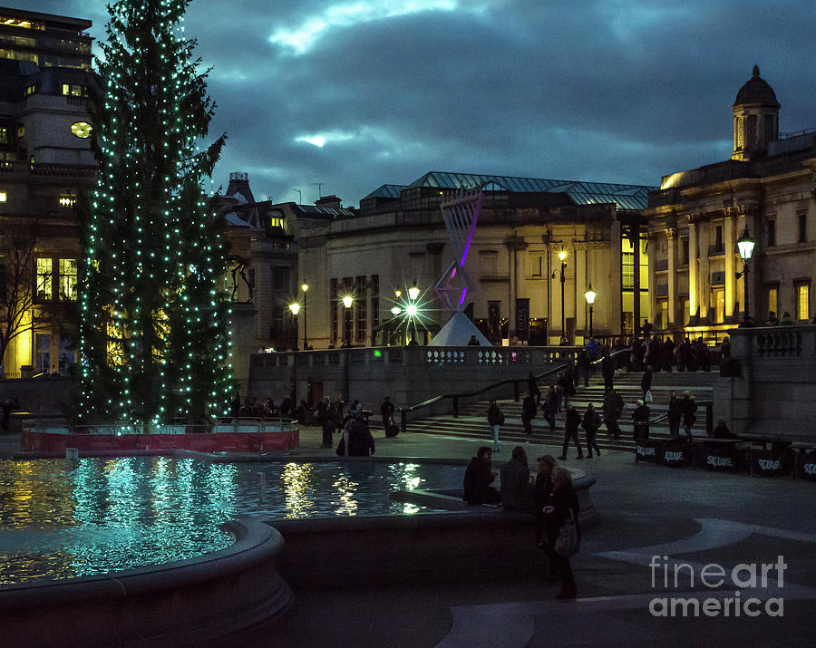 Christmas In Trafalgar Square, London 2 Photograph by Perry Rodriguez