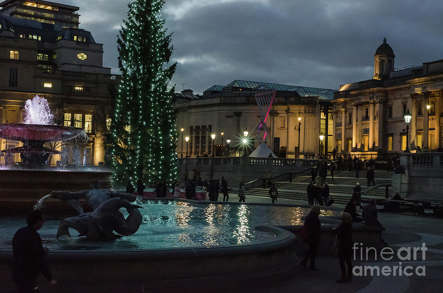 Christmas In Trafalgar Square, London 3 Photograph by Perry Rodriguez