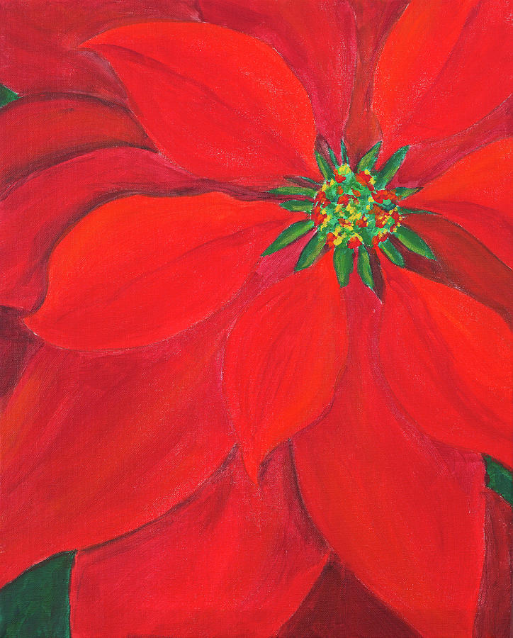 Christmas Is Red Painting by Iryna Goodall