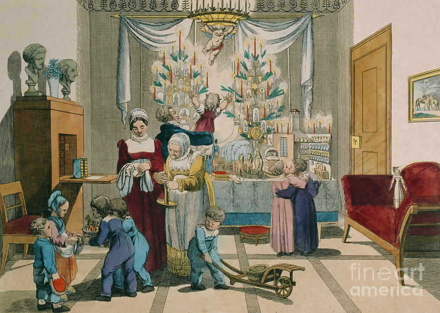 Christmas Painting by Johann Michael Voltz