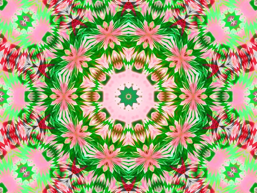 Christmas Kaleidoscope Series-Theme 3 Digital Art by Mike Breau