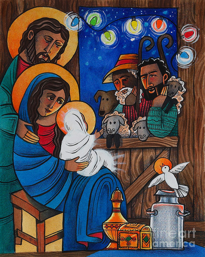 Christmas Light - MMCML Painting by Br Mickey McGrath OSFS