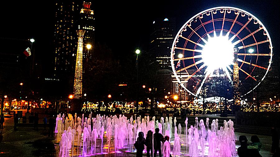 Christmas Lights in Centennial Park Photograph by Kenny Glover Pixels