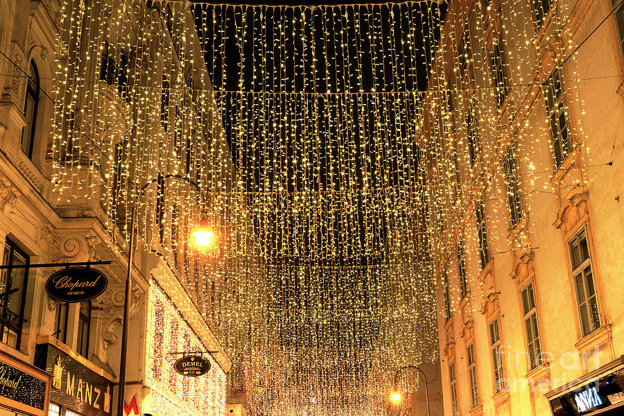 Christmas Lights Vienna Photograph by John Rizzuto