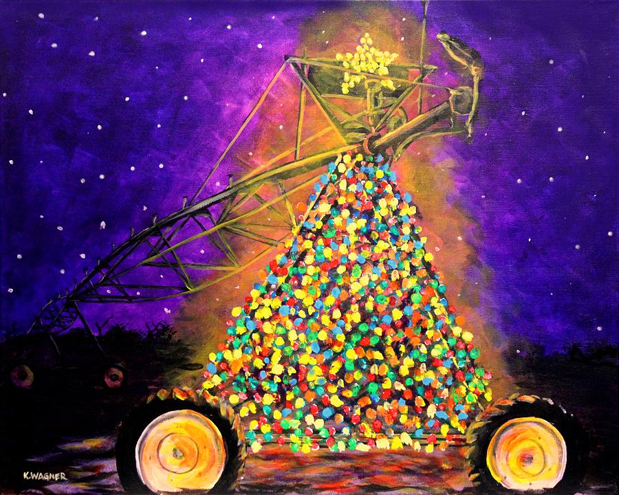 Christmas Mississippi Delta Style Painting by Karl Wagner