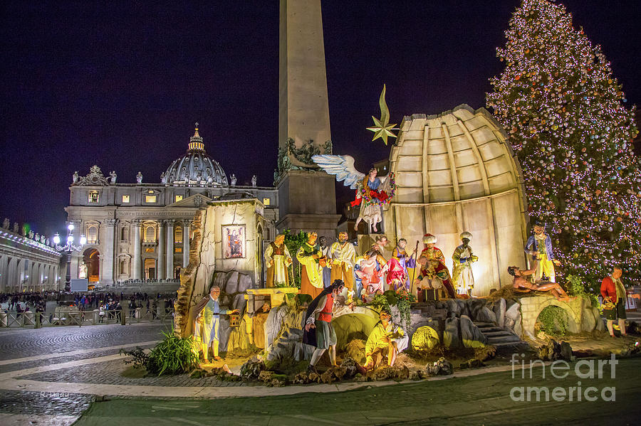 Christmas Nativity Vatican Photograph by Rene Triay FineArt Photos
