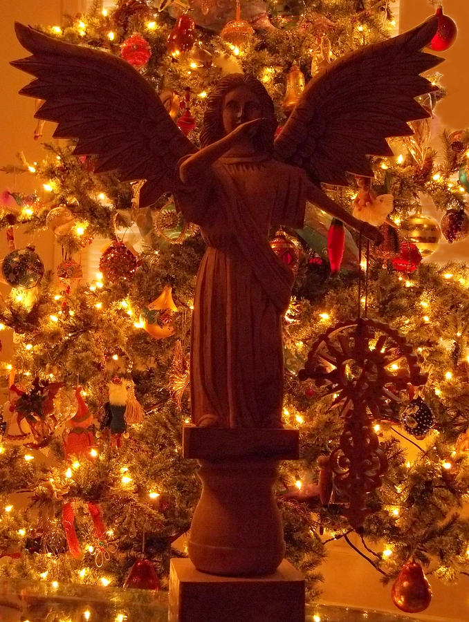 Christmas Night Angel Photograph by Anne Cameron Cutri