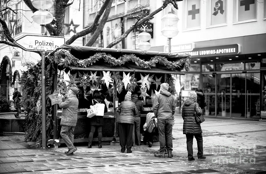 Christmas on Neuheuser Street Munich Photograph by John Rizzuto