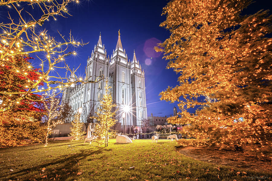 Christmas on Temple Square Photograph by Ryan Welling Fine Art America