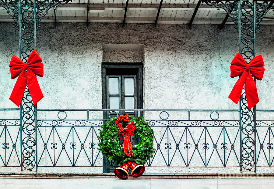Christmas On The Balcony Photograph by Frances Ann Hattier