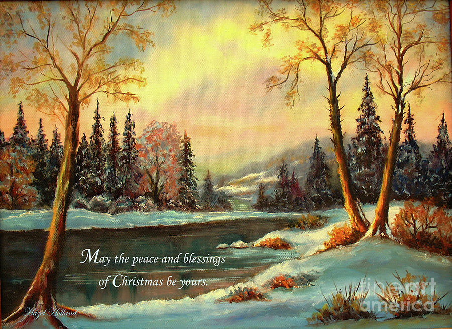 Christmas Peace  Painting by Hazel Holland
