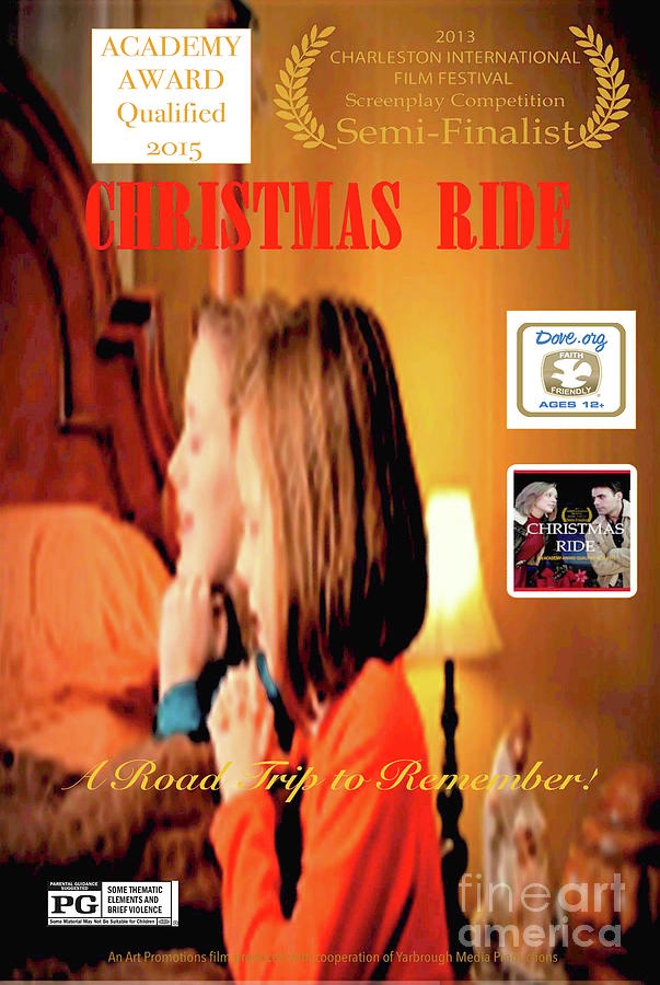 Christmas Ride Family Poster By Karen E. Francis Digital Art