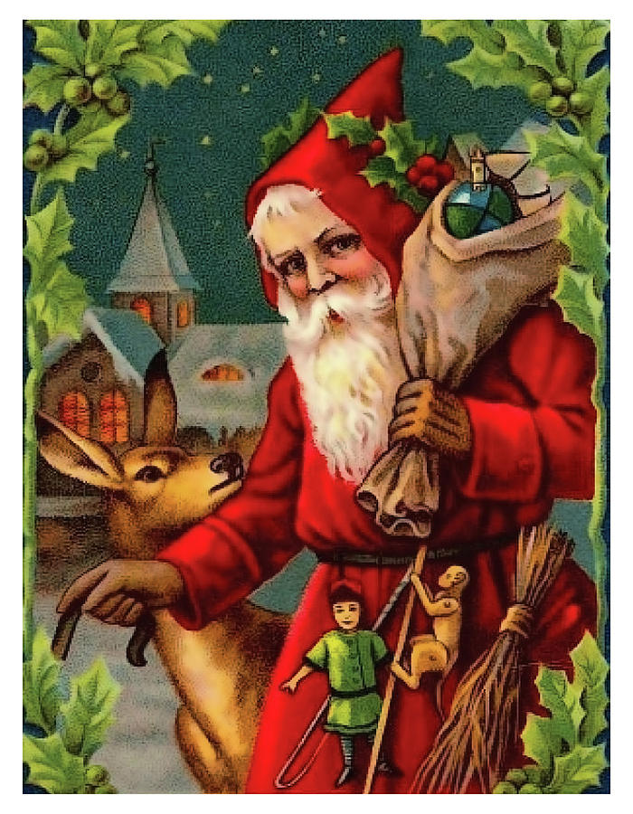 Christmas Santa is coming Painting by Long Shot