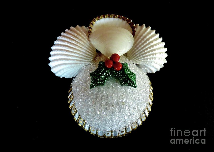 Christmas Shell Angel Photograph by Jean Wright