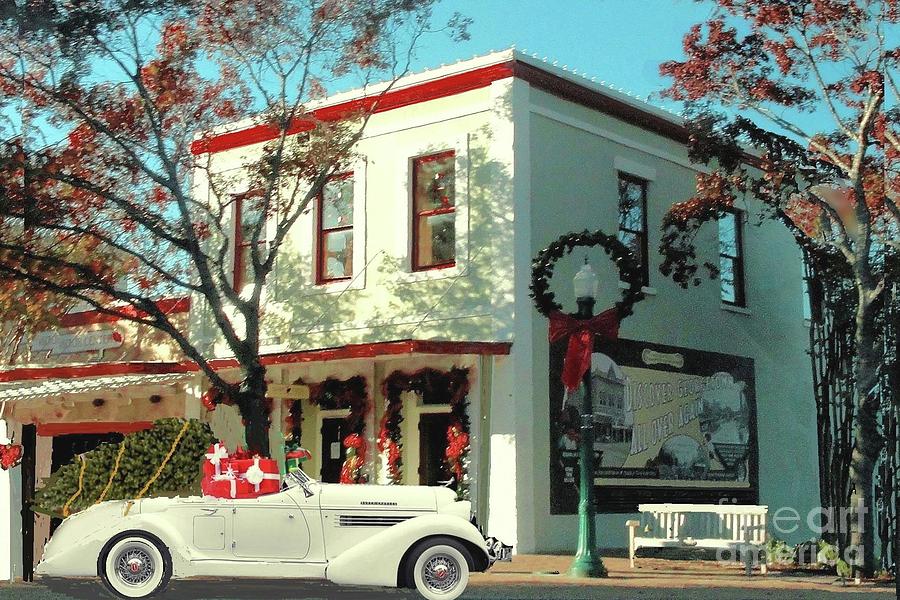 Christmas Shopping in Georgetown, Texas  Photograph by Janette Boyd