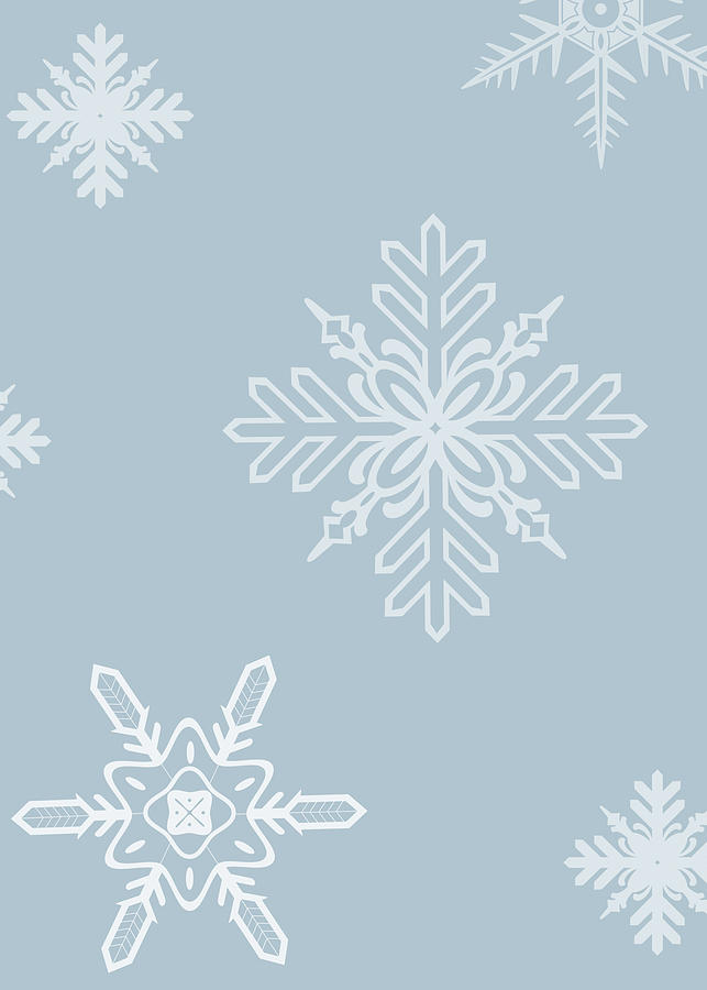 Christmas Snowflakes - No Text  Digital Art by Maggie Terlecki