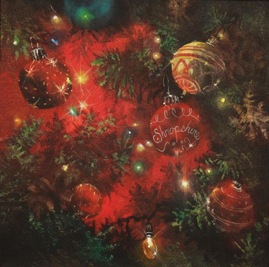 Christmas Sparkle Painting by Tom Shropshire