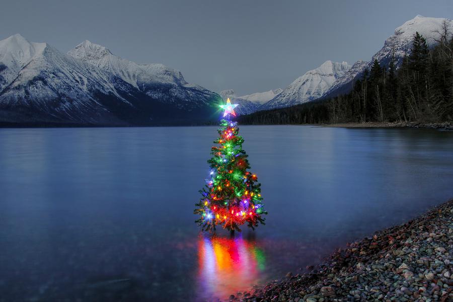 Christmas Photograph - Christmas Spirit In Glacier Park by Robert Hosea