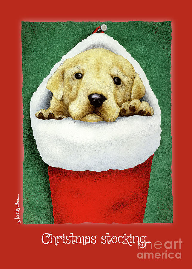 Animal Painting - Christmas stocking... by Will Bullas