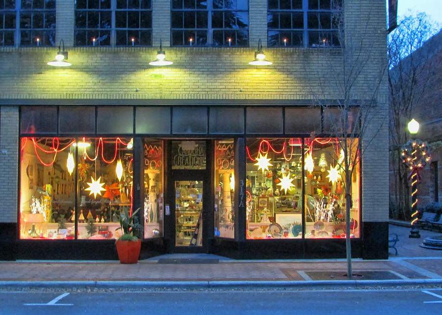 Christmas Storefront Photograph by Vic Montgomery