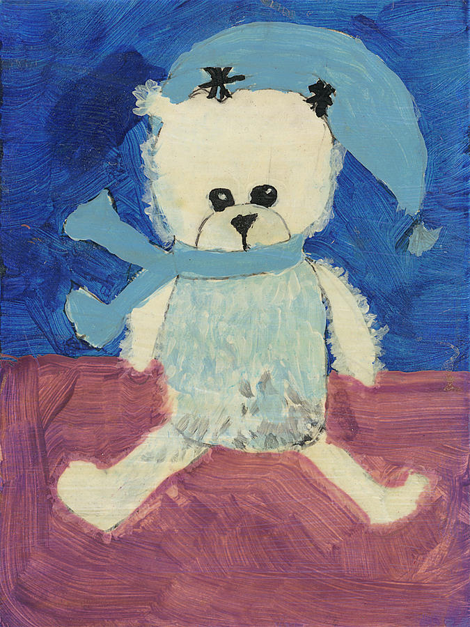 Bear Painting - Christmas Teddy by Marbear Bear Painting - Christmas Teddy by Marbear