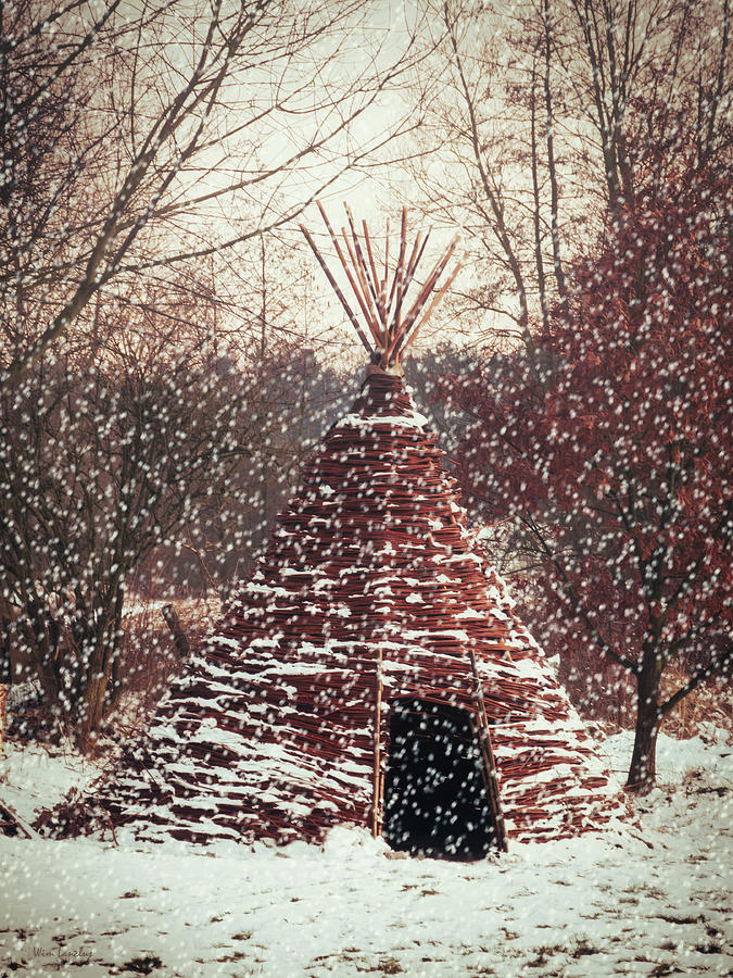 Winter Photograph - Christmas Tent by Wim Lanclus