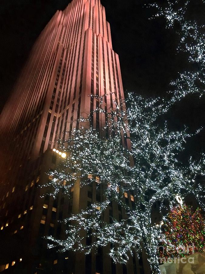Christmas time in NYC Rockefeller Center Photograph by J Mogdam Janine Riley