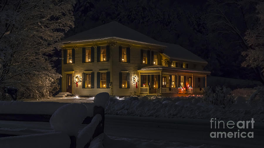 Christmas time in Richmond Photograph by Scenic Vermont Photography