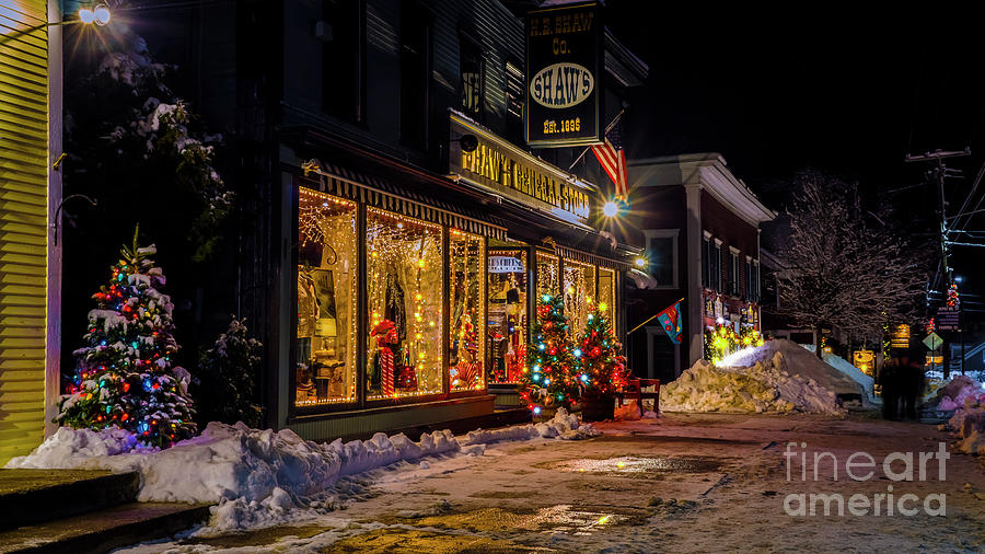 Christmas time in Stowe Photograph by Scenic Vermont Photography
