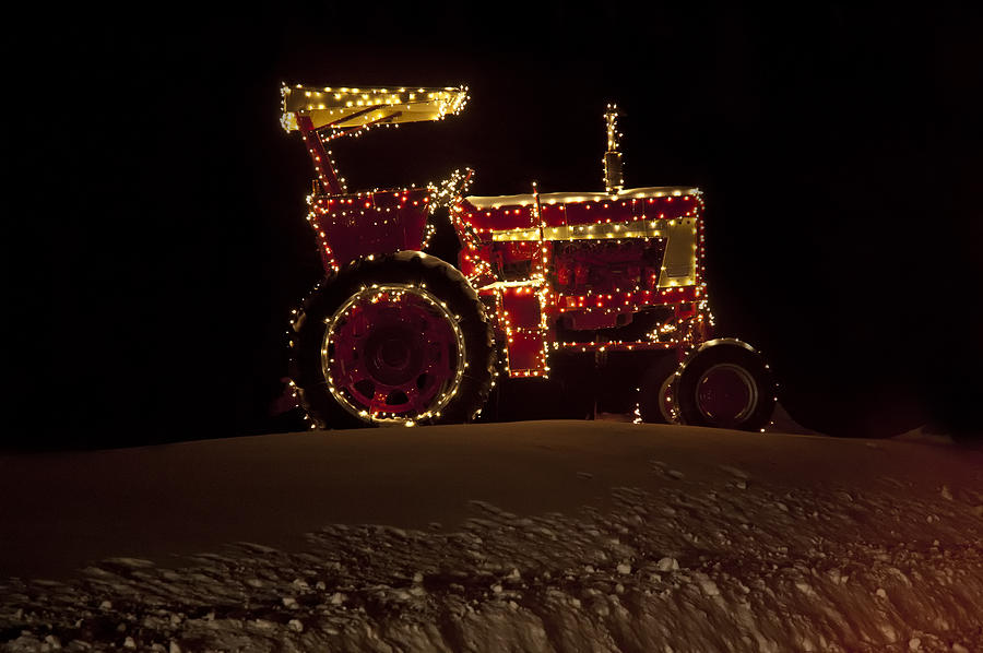 Christmas Tractor   Photograph by Ross Powell