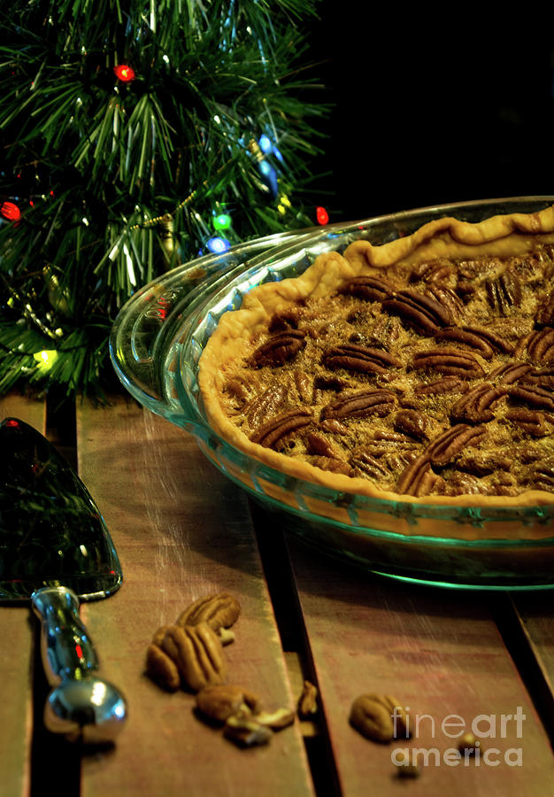 Christmas Tradition... Pecan Pie Photograph by Deborah Klubertanz
