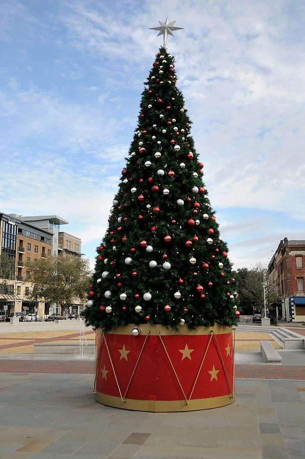 Christmas Photograph - Christmas Tree at City Market Savannah by Bradford Martin