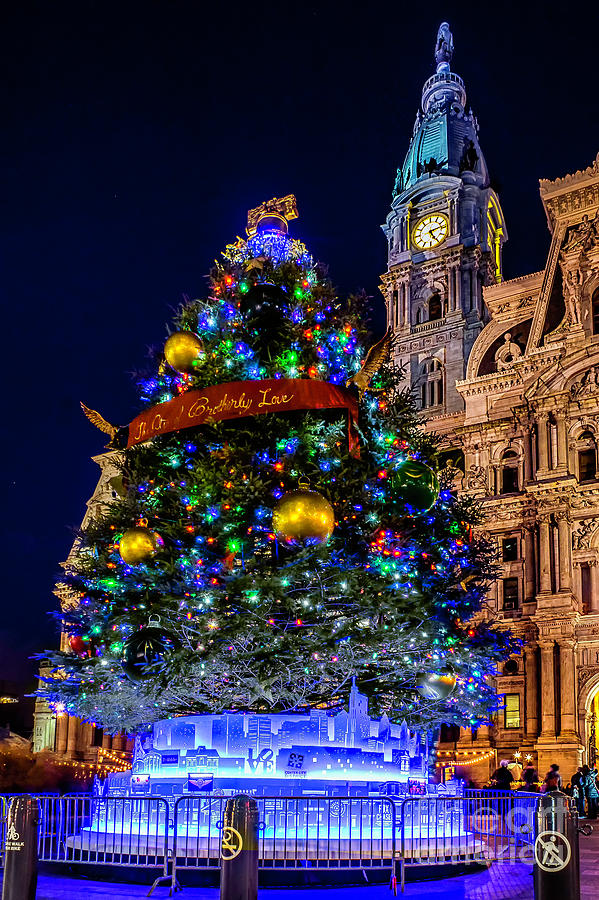 Christmas Tree at Philly City Hall Photograph by Nick Zelinsky Jr Pixels
