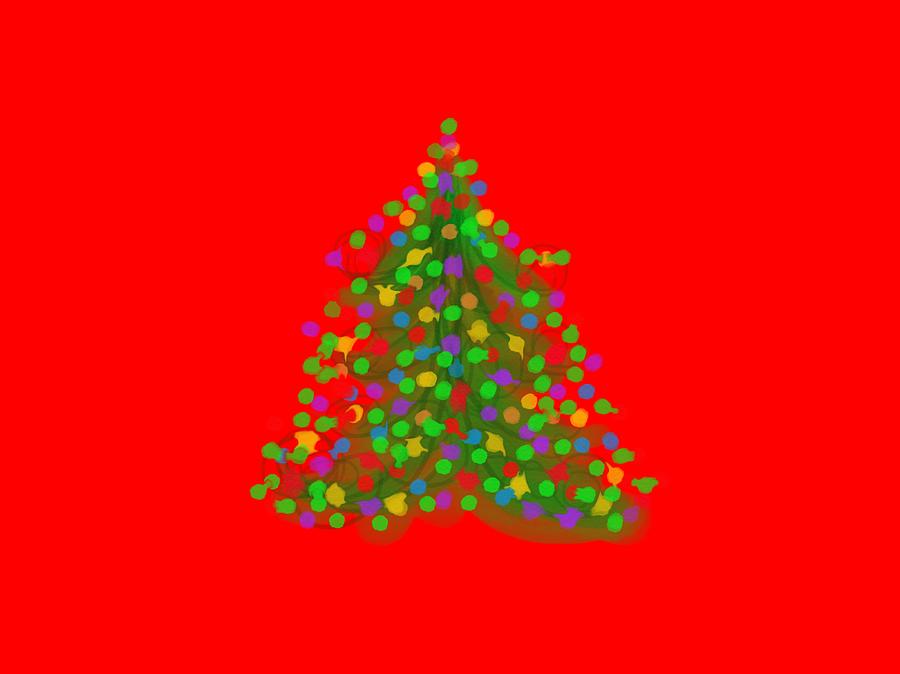 Christmas Tree Digital Art by Cristina Stefan