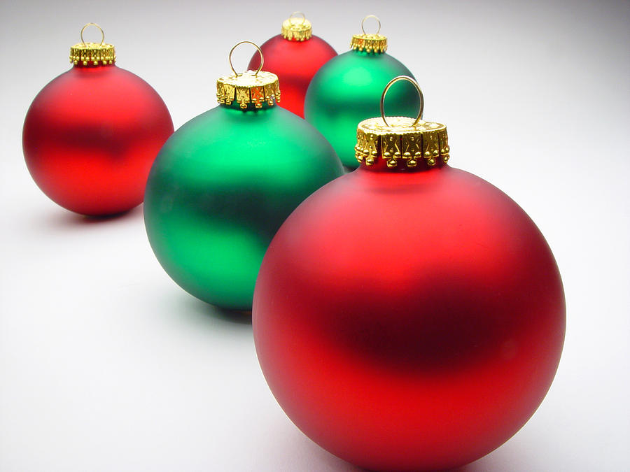 Globe Photograph - Christmas Tree Ornaments by Douglas Pulsipher